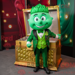 Mascot character of a Green...
