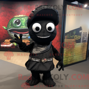 Mascot character of a Black...