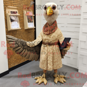 Mascot karakter van een Tan...
