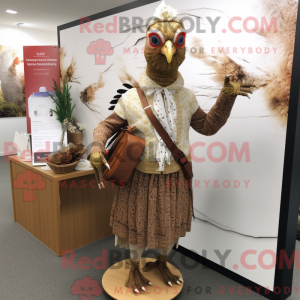 Mascot karakter van een Tan...