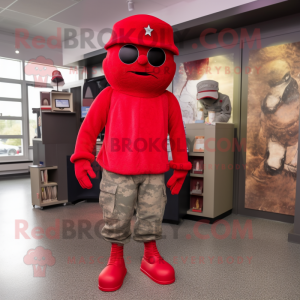Red American Soldier...