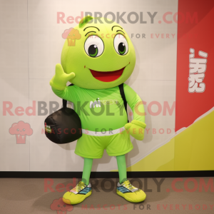 Mascot character of a Lime...
