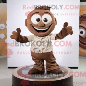 Maskotkarakter av en Brown...