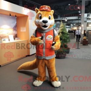 Mascottekarakter van een...