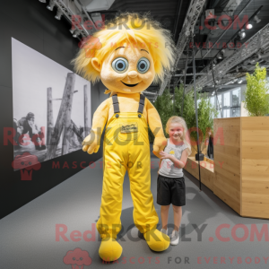 Maskottchen eines gelben...