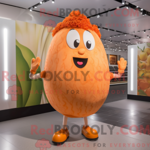 Postava maskota oranžové...