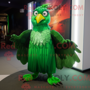 Mascot character of a Green...