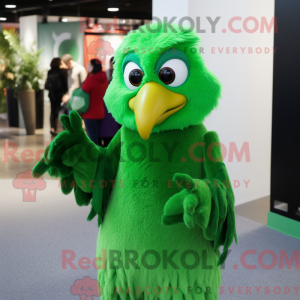 Mascot character of a Green...