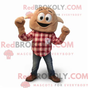 Postava maskota hnědé...