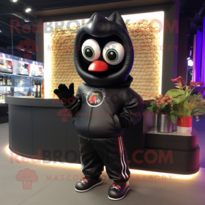 Sort Ceviche maskot kostume...