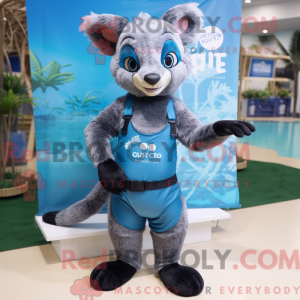 Mascot character of a Blue...