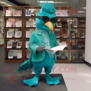 Turquoise Duif mascotte...