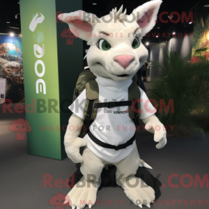 Mascot character of a White...