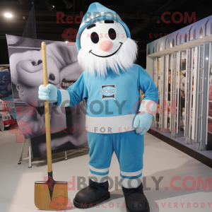 Mascot character of a Blue...