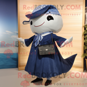 Mascot character of a Navy...