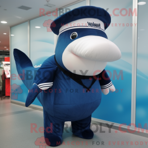 Mascot character of a Navy...