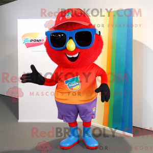 Personagem de máscara de...
