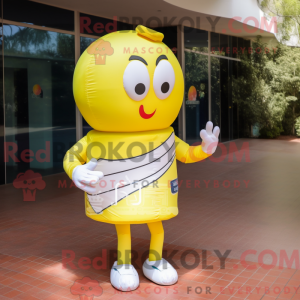 Mascottefiguur van een...