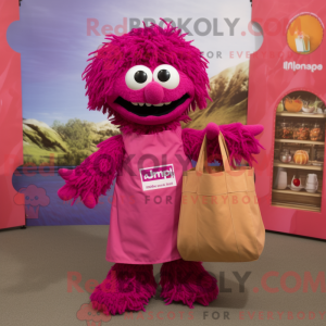 Postava maskota purpurové...