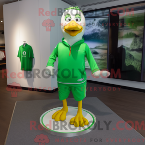 Postava maskota zeleného...