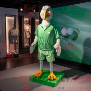 Mascot character of a Green...