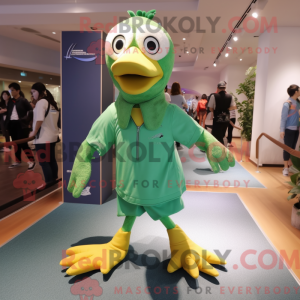 Mascot character of a Green...