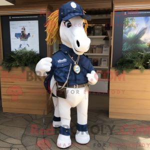 Mascot character of a Navy...