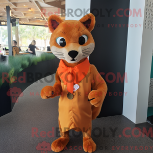 Mascot karakter van een...