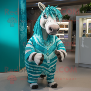 Teal Quagga mascotte...