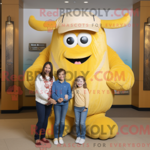 Maskot karakter af en Gold...
