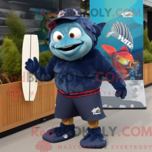 Mascot character of a Navy...