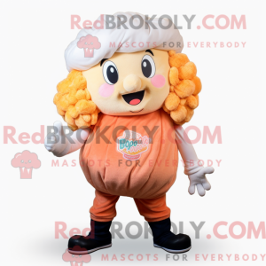 Mascot character of a Peach...