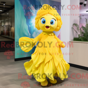 Mascot character of a Lemon...