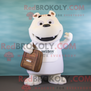 Mascot character of a White...