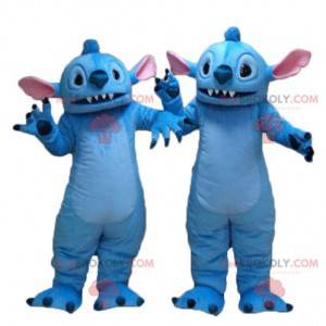 2 Stitch mascots the extra-terrestrial from Lilo and Stitch -
