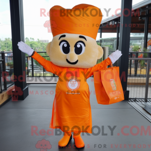 Maskotkarakter af en Orange...