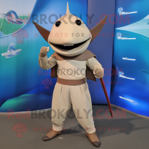 Tan Swordfish mascotte...