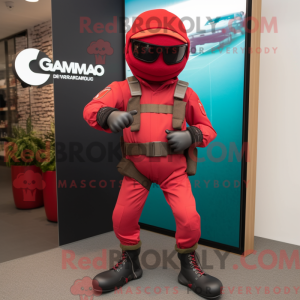 Mascot character of a Red...