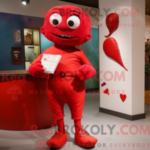 Mascot character of a Red...