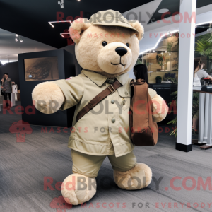 Personaje mascota de un oso...
