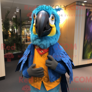Mascot character of a Blue...