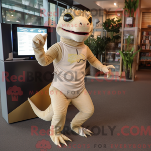 Mascottefiguur van een...