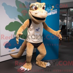 Mascottefiguur van een...