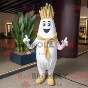 Mascot character of a White...