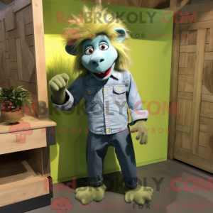 Mascot character of a Lime...