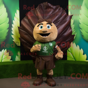 Mascot character of a Brown...