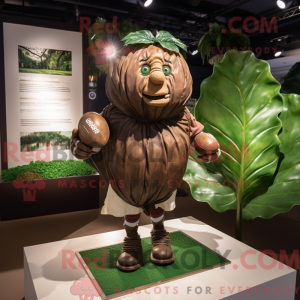 Mascot character of a Brown...
