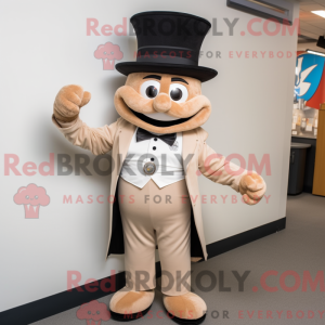 Mascot character of a Tan...