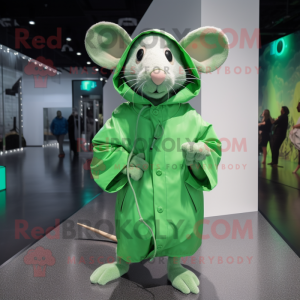 Lime Green Rat mascotte...