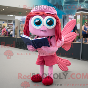 Personagem de máscara rosa...